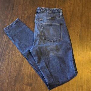 High rise skinny jeans